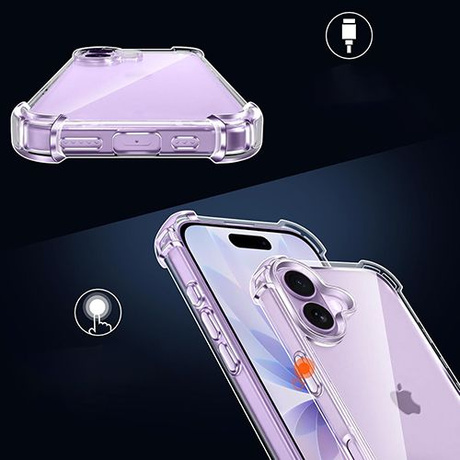 Etui do iPhone 17 ANTI SHOCK CASE + 2x SZKŁO HARTOWANE