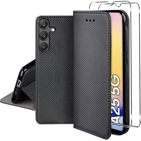 Etui do Samsung Galaxy A25 5G SMART MAGNET CASE + 2X SZKŁO HARTOWANE