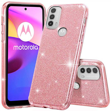 Etui BLING BROKAT CASE do Motorola Moto E40 + SZKŁO HARTOWANE