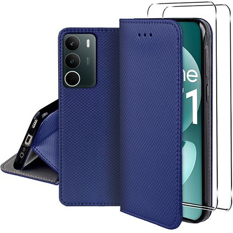 Etui do Realme C71 SMART MAGNET CASE + 2X SZKŁO HARTOWANE