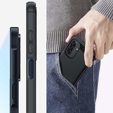 ETUI PANCERNE KARBON do Samsung Galaxy A17 5G + SZKŁO 5D