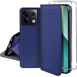Etui do Xiaomi Redmi Note 13 Pro 5G SMART MAGNET CASE + 2X SZKŁO HARTOWANE