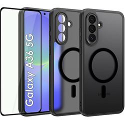 ETUI do Samsung Galaxy A36 5G MAGSAFE MATOWE CASE + SZKŁO 5D