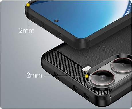 ETUI PANCERNE KARBON do Xiaomi Poco X7 Pro 5G +  2x SZKŁO HARTOWANE