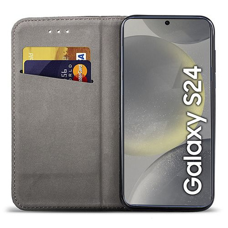 Etui do SAMSUNG GALAXY S24 5G SMART MAGNET CASE + SZKŁO HARTOWANE