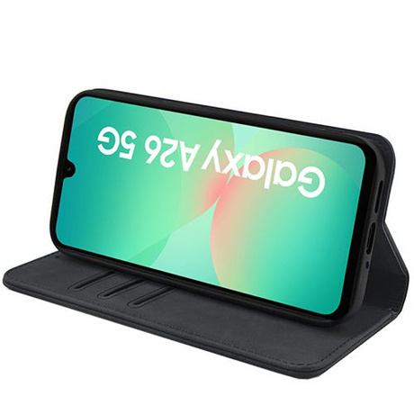 Etui do Samsung Galaxy A26 5G Skórzane Magnetyczne + 2x SZKŁO HARTOWANE 9H