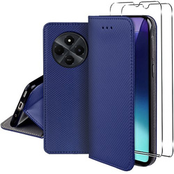 Etui do Xiaomi Redmi 14C SMART MAGNET CASE + 2X SZKŁO HARTOWANE