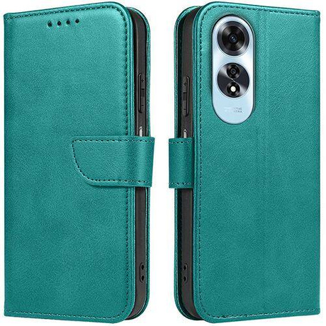Etui do Oppo A60 SKÓRZANE SKIN + SZKŁO HARTOWANE