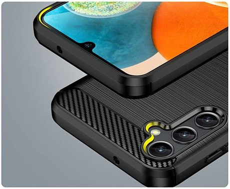 Etui do Samsung Galaxy A14 4G / A14 5G KARBON CASE pancerne + SZKŁO