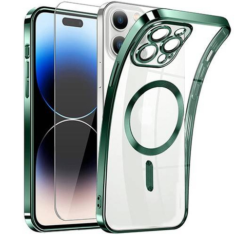 Etui do iPhone 14 Pro  Silicone do Magsafe  + SZKŁO HARTOWANE
