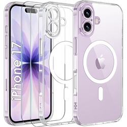 Etui do iPhone 17 DO MAGSAFE WZMACNIANE MAGNETYCZNE OBUDOWA + 2x Szkło 9H