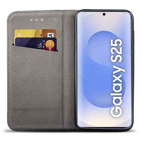 Etui do Samsung Galaxy S25 5G SMART MAGNET CASE + 2X SZKŁO HARTOWANE