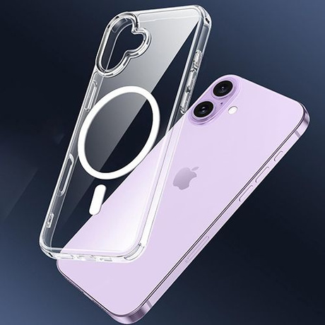 Etui do iPhone 17 DO MAGSAFE WZMACNIANE ANTI SHOCK CLEAR CASE + 2x Szkło 9H