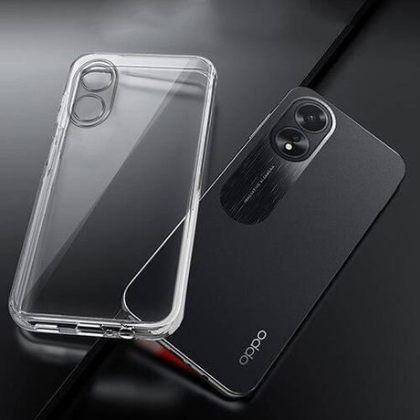 Etui do Oppo A18 / A38 4G WZMACNIANE 360° CLEAR CASE + SZKŁO HARTOWANE