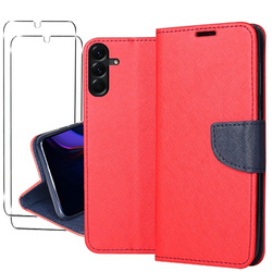 ETUI do Samsung Galaxy A26 5G PORTFEL CASE Z ZAPINKĄ + 2x SZKŁO SZYBKA 9H