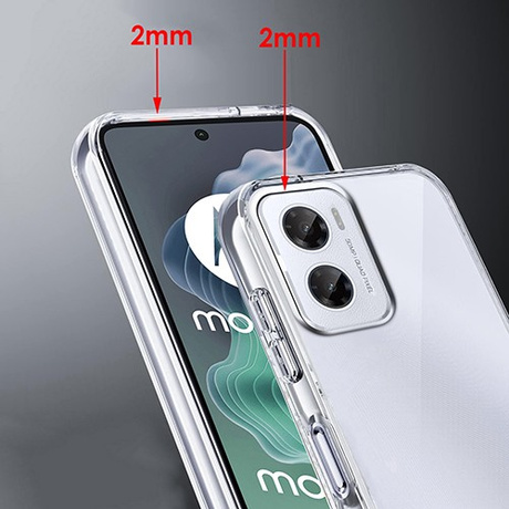 Etui do Motorola Moto G05 / E15 WZMACNIANE 360° CLEAR CASE + 2x SZKŁO HARTOWANE