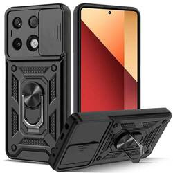 Etui do Xiaomi Redmi Note 13 Pro 4G SLIDE RING CASE PANCERNE + SZKŁO HARTOWANE