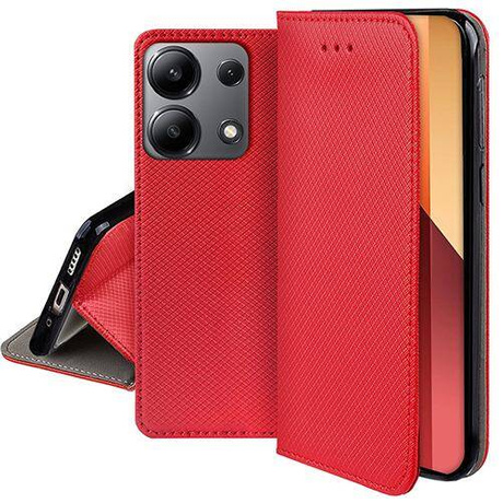 Etui do Xiaomi Redmi Note 13 Pro 4G SMART MAGNET CASE + SZKŁO HARTOWANE