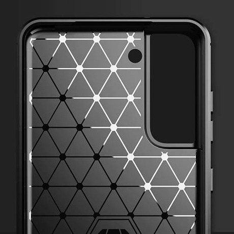 ETUI do SAMSUNG GALAXY S21 FE / 5G PANCERNE KARBON CASE + SZKŁO 5D
