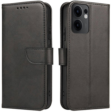 Etui do Oppo Reno 13F 5G / 13 FS 5G SKÓRZANE SKIN + 2x SZKŁO HARTOWANE 9H