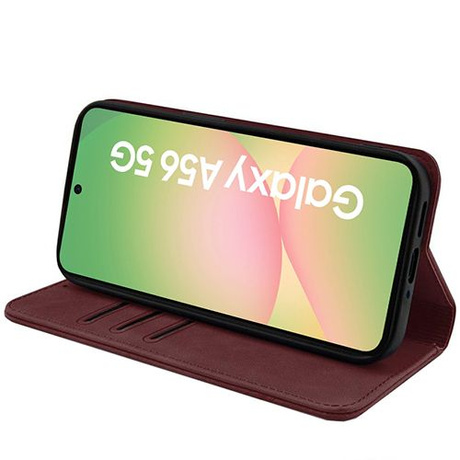 Etui do Samsung Galaxy A56 5G Skórzane Magnetyczne + 2x SZKŁO HARTOWANE 9H