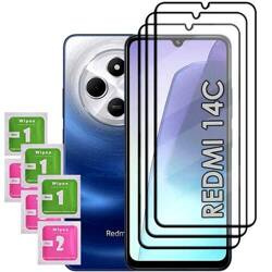 3x SZKŁO HARTOWANE 9D na cały ekran do Xiaomi Redmi 14C