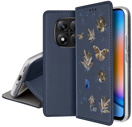 Etui SKÓRZANE do Xiaomi Redmi Note 14 Pro 5G wzory PORTFEL