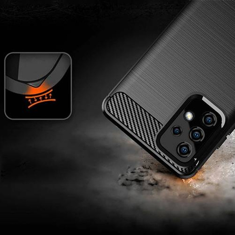 Etui do Samsung Galaxy A52s 5G PANCERNE KARBON CASE + SZKŁO 5D