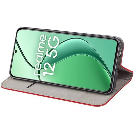 Etui do Realme 12 5G / 12x 5G SMART MAGNET CASE + SZKŁO HARTOWANE