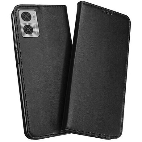Etui do Motorola Moto E22 / E22i skórzane magnetyczne z klapką + SZKŁO HARTOWANE