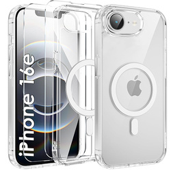 Etui do iPhone 16e Silicone do Magsafe + 2x SZKŁO HARTOWANE