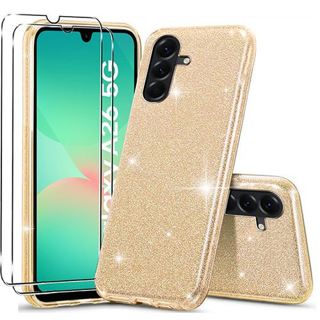 Etui BLING BROKAT CASE do Samsung Galaxy A26 5G + SZKŁO HARTOWANE