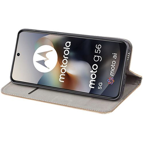 Etui do Motorola Moto G56 5G SMART MAGNET CASE + 2X SZKŁO HARTOWANE