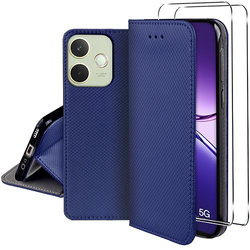 Etui do Oppo A5 Pro 5G SMART MAGNET CASE + 2X SZKŁO HARTOWANE