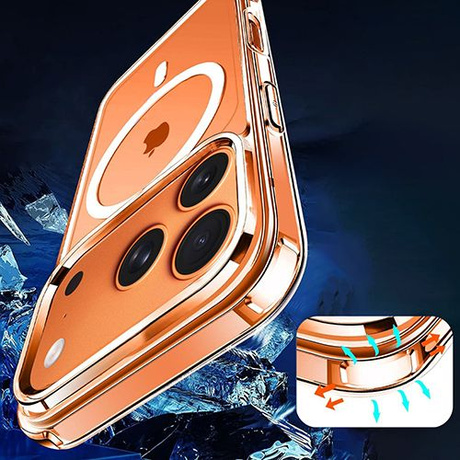 Etui do iPhone 17 Pro Max DO MAGSAFE WZMACNIANE ANTI SHOCK CLEAR CASE + 2x Szkło 9H