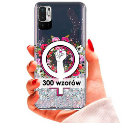 Etui do Xiaomi Redmi Note 10 5G brokatowe wzory CASE + SZKŁO