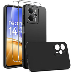 Etui SOFT MATT CASE do Realme 14 5G / 14T 5G + 2X SZKŁO HARTOWANE 9H