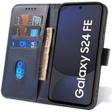 Etui do Samsung Galaxy S24 FE SKÓRZANE SKIN + SZKŁO HARTOWANE