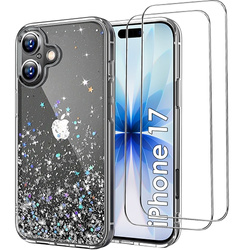 Etui do iPhone 17 BROKATOWE CASE + 2x SZKŁO HARTOWANE