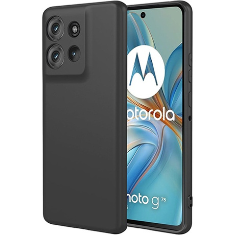 Etui do Motorola Moto G75 5G SILICONE CASE + SZKŁO