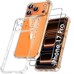 Etui do iPhone 17 Pro ANTI SHOCK CASE + 2x SZKŁO HARTOWANE