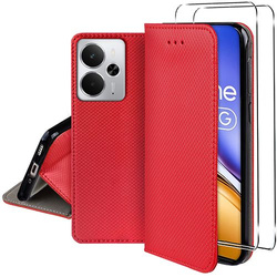 Etui do Realme 14 5G / Realme 14T 5G SMART MAGNET CASE + 2X SZKŁO HARTOWANE