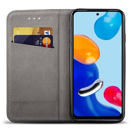 Etui do Xiaomi Redmi Note 11 / Note 11S SMART MAGNET CASE + 2X SZKŁO HARTOWANE