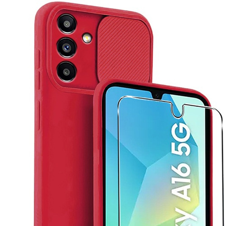 Etui do Samsung Galaxy A16 4G / 5G CAMSHIELD Silicone + SZKŁO HARTOWANE