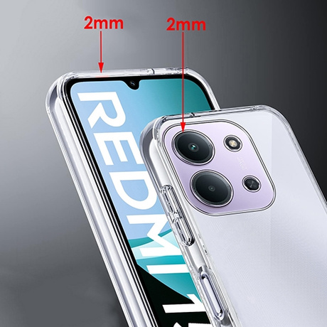 Etui do Xiaomi Redmi 15C 4G / 5G WZMACNIANE 360° CASE + 2X SZKŁO HARTOWANE