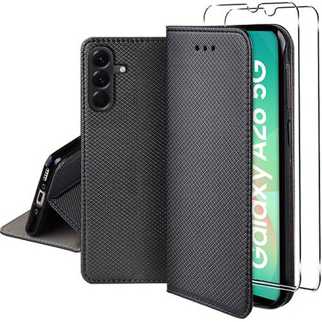 Etui do Samsung Galaxy A26 5G SMART MAGNET CASE + 2X SZKŁO HARTOWANE