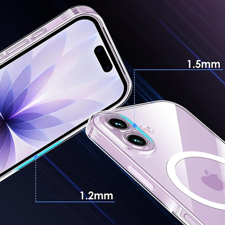 Etui do iPhone 17 DO MAGSAFE WZMACNIANE MAGNETYCZNE OBUDOWA + 2x Szkło 9H