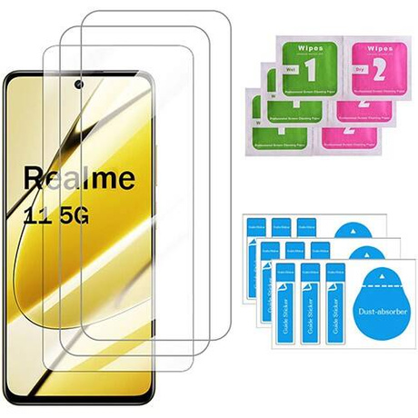 3x SZKŁO HARTOWANE 9H SZYBKA do Realme 11 5G