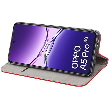 Etui do Oppo A5 Pro 5G SMART MAGNET CASE + 2X SZKŁO HARTOWANE