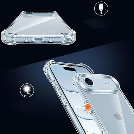 Etui do iPhone Air ANTI SHOCK CASE + 2x SZKŁO HARTOWANE